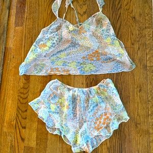 Victoria’s Secret Sheer Sleep Set